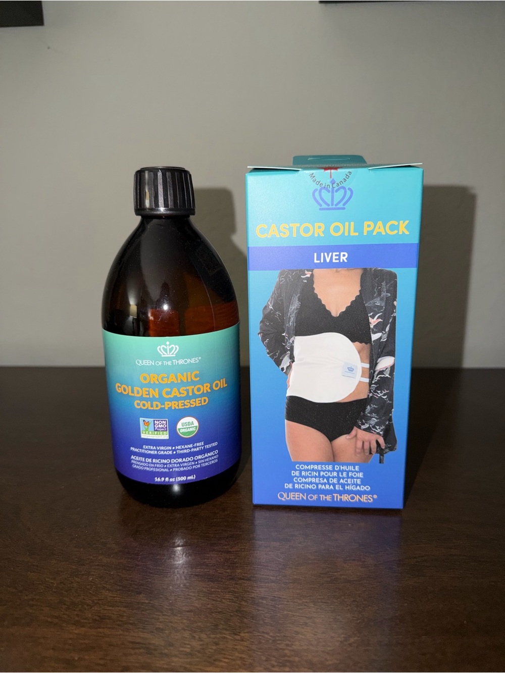 NEW! QUEEN OF THE THRONES Castor Oil Pack for Liver Kit